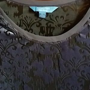 2/$30 Simply Vera  Vera  Wang  burnout t shirt